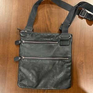 Margot Buttery Soft Black Leather Crossbody Bag